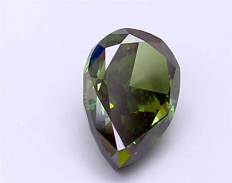 2.09ct Pear Lab Grown Diamond (Colour Fancy Vivid Green, Clarity VS2, IGI Certified)