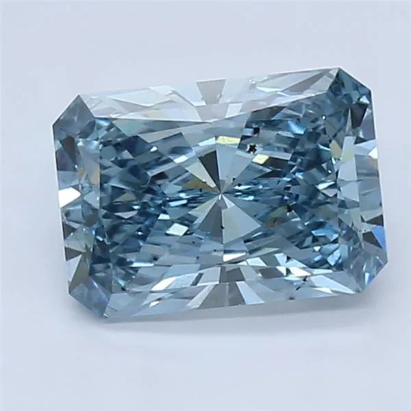 2.09ct Radiant Lab Grown Diamond (Colour Fancy Vivid Blue, Clarity SI1, IGI Certified)