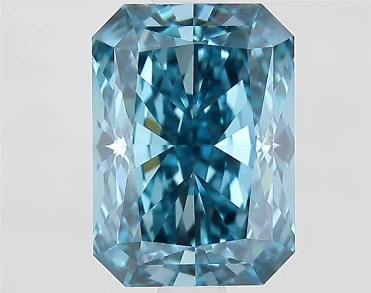 2.09ct Radiant Lab Grown Diamond (Colour Fancy Vivid Blue, Clarity VVS2, IGI Certified)