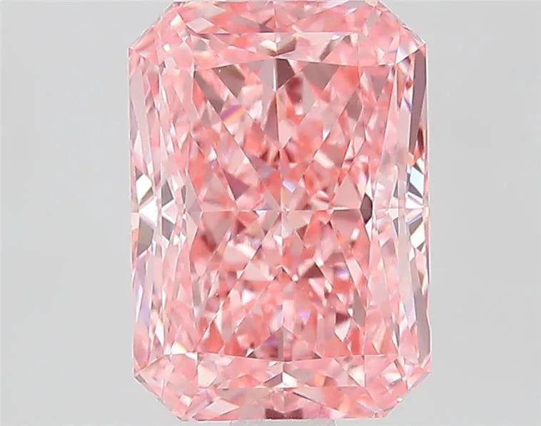 2.09ct Radiant Lab Grown Diamond (Colour Fancy Vivid Pink, Clarity VVS2, IGI Certified)