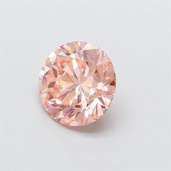 2.09ct Round Lab Grown Diamond (Colour Fancy Vivid Pink, Clarity VVS2, Cut EX, IGI Certified)