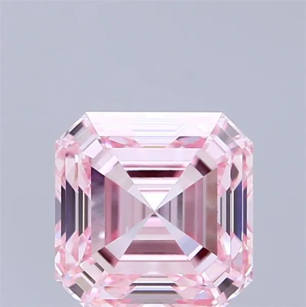 2.09ct Square emerald Lab Grown Diamond (Colour Fancy Intense Pink, Clarity VS1, IGI Certified)