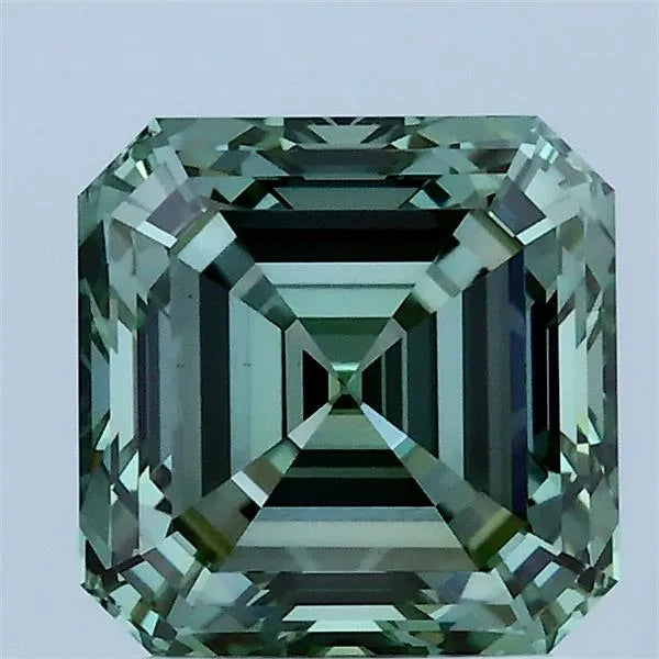 2.10ct Asscher Lab Grown Diamond (Colour Fancy Vivid Green, Clarity VS1, IGI Certified)