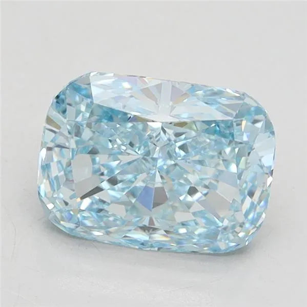 2.10ct Cushion brilliant Lab Grown Diamond (Colour Fancy Intense Blue, Clarity VVS2, IGI Certified)