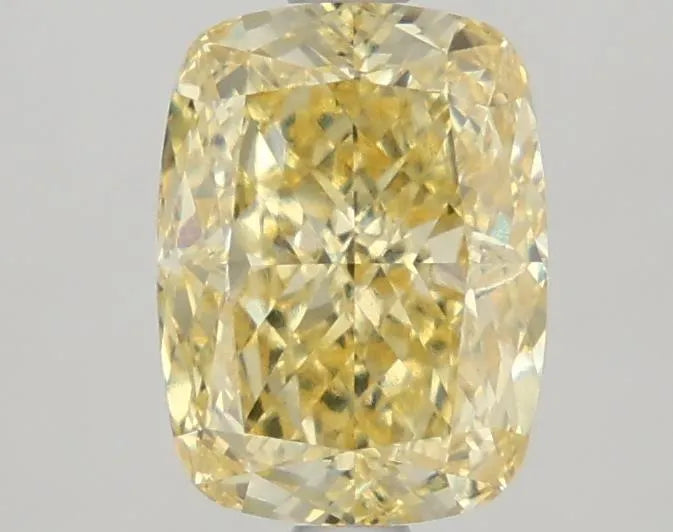 2.10ct Cushion modified Lab Grown Diamond (Colour Fancy Intense Yellow, Clarity VVS2, IGI Certified)