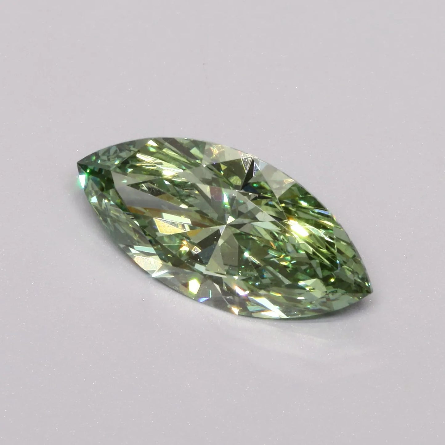 2.10ct Marquise Lab Grown Diamond (Colour Fancy Vivid Green, Clarity SI1, IGI Certified)