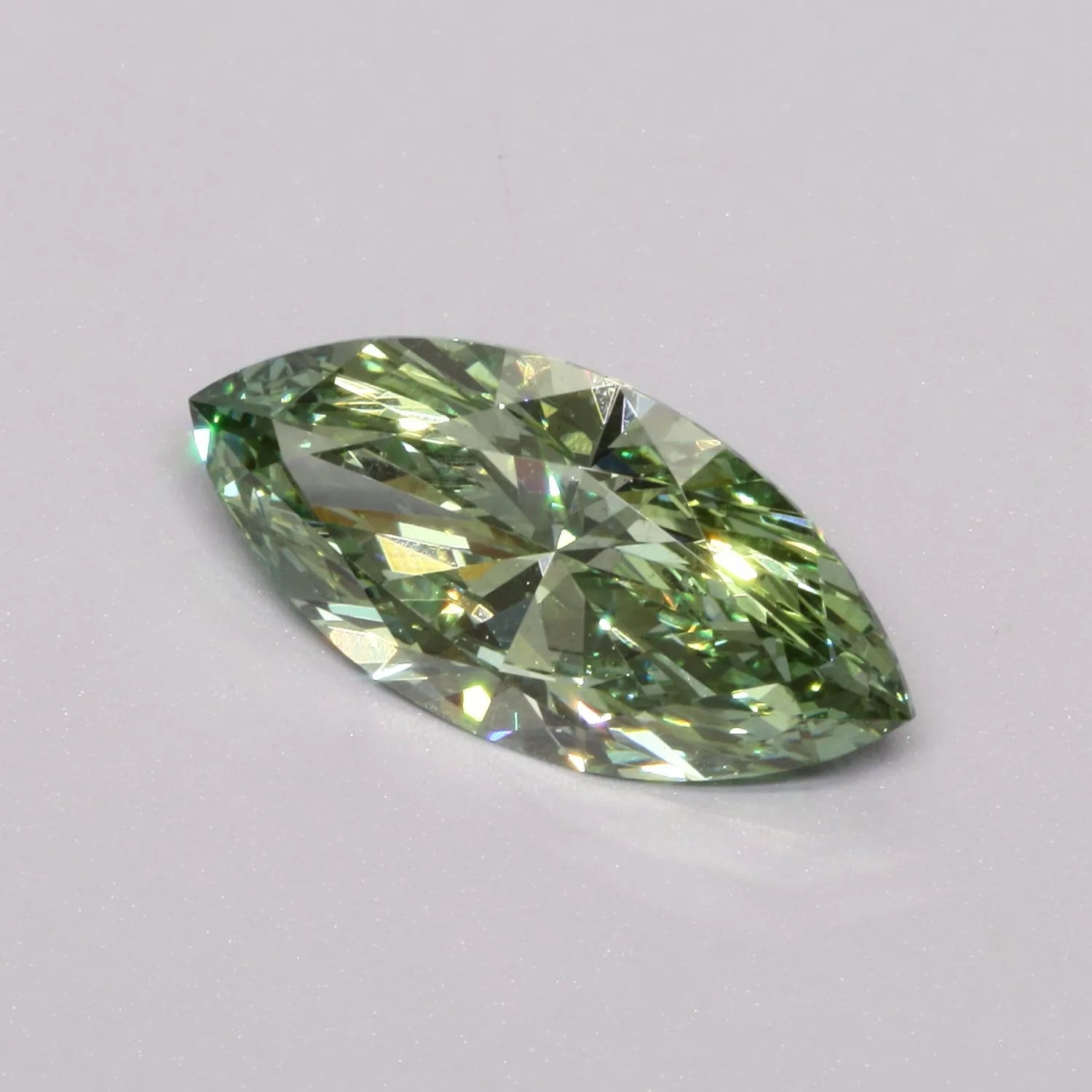 2.10ct Marquise Lab Grown Diamond (Colour Fancy Vivid Green, Clarity SI1, IGI Certified)