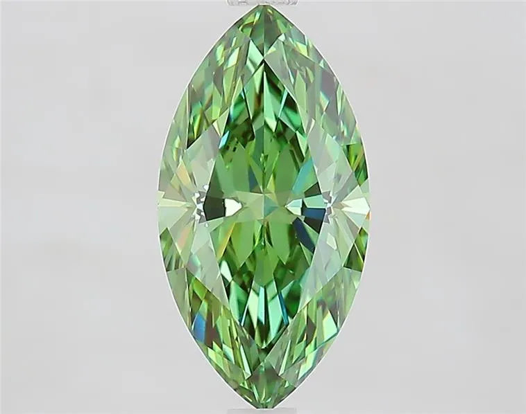 2.10ct Marquise Lab Grown Diamond (Colour Fancy Vivid Green, Clarity VVS1, IGI Certified)