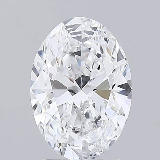 2.10ct Oval Lab Grown Diamond (Colour D, Clarity IF, IGI Certified)