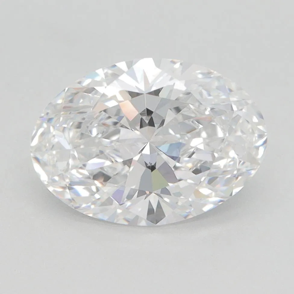 2.10ct Oval Lab Grown Diamond (Colour D, Clarity VVS1, GIA Certified)