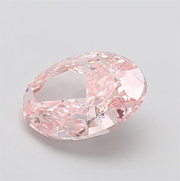 2.10ct Oval Lab Grown Diamond (Colour Fancy Intense Pink, Clarity VS2, IGI Certified)