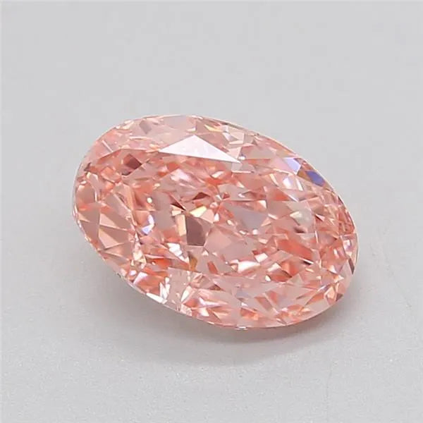 2.10ct Oval Lab Grown Diamond (Colour Fancy Vivid Pink, Clarity VVS2, IGI Certified)