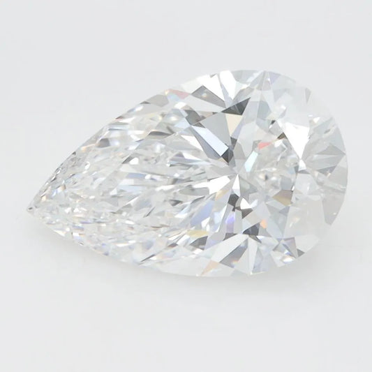 2.10ct Pear Lab Grown Diamond (Colour D, Clarity IF, GIA Certified)