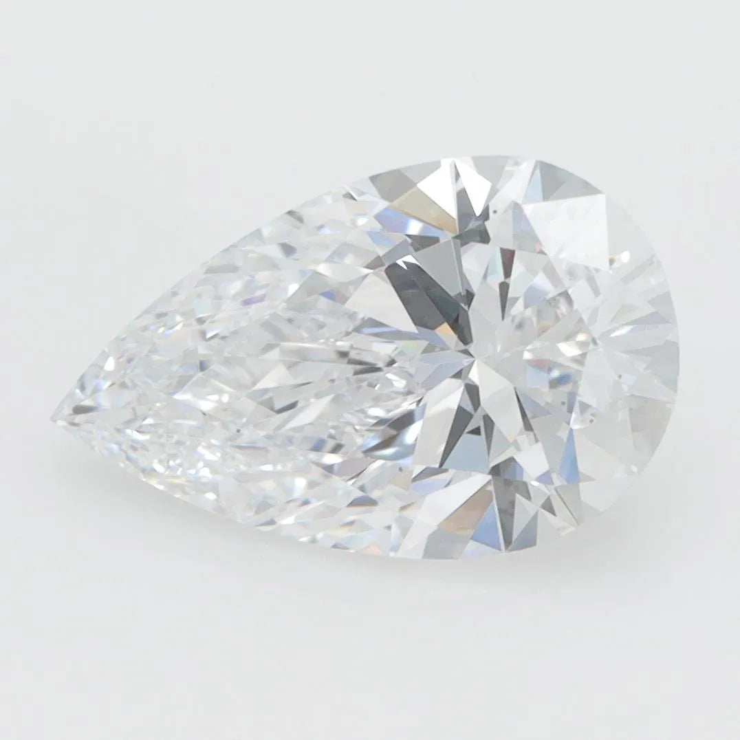2.10ct Pear Lab Grown Diamond (Colour D, Clarity VVS2, GIA Certified)