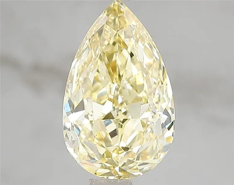 2.10ct Pear Lab Grown Diamond (Colour Fancy Intense Yellow, Clarity VS2, IGI Certified)