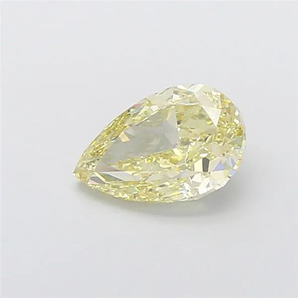 2.10ct Pear Lab Grown Diamond (Colour Fancy Light Yellow, Clarity VVS2, IGI Certified)