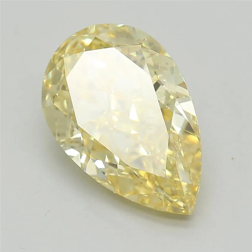 2.10ct Pear Lab Grown Diamond (Colour Fancy Vivid Yellow, Clarity VS2, IGI Certified)