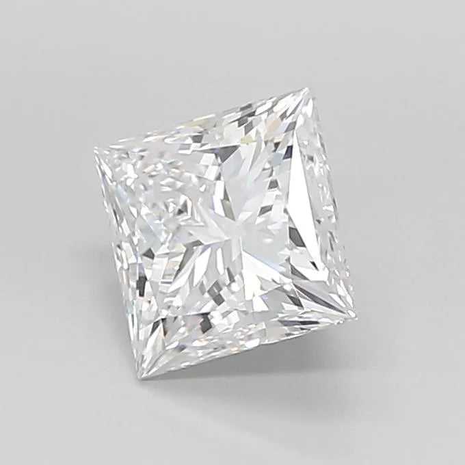 2.10ct Princess Lab Grown Diamond (Colour E, Clarity IF, Cut EX, IGI Certified)