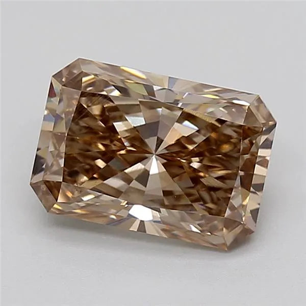 2.10ct Radiant Lab Grown Diamond (Colour Fancy Brown, Clarity VS2, IGI Certified)