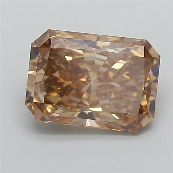 2.10ct Radiant Lab Grown Diamond (Colour Fancy Light Brown, Clarity VVS2, IGI Certified)
