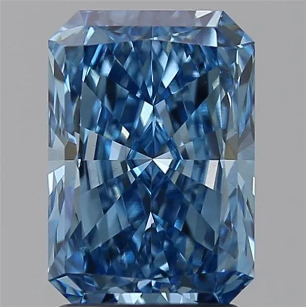 2.10ct Radiant Lab Grown Diamond (Colour Fancy Vivid Blue, Clarity VS1, IGI Certified)