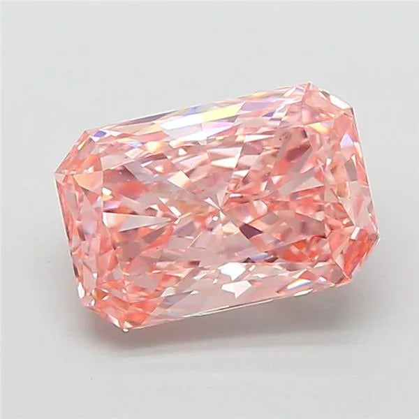 2.10ct Radiant Lab Grown Diamond (Colour Fancy Vivid Pink, Clarity VS1, IGI Certified)