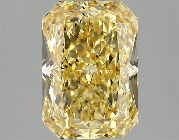 2.10ct Radiant Lab Grown Diamond (Colour Fancy Vivid Yellow, Clarity VS2, IGI Certified)
