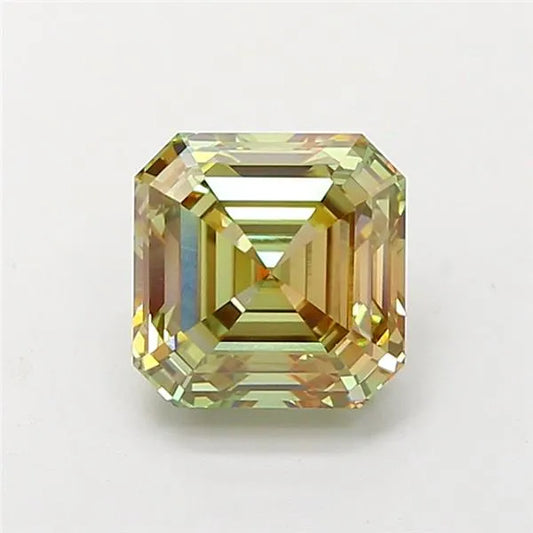 2.11ct Asscher Lab Grown Diamond (Colour Fancy Green, Clarity VVS2, IGI Certified)