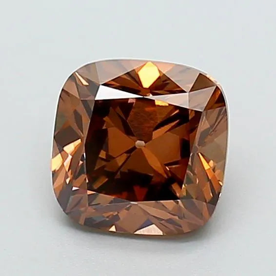 2.11ct Cushion modified Lab Grown Diamond (Colour Fancy Brown, Clarity VS1, IGI Certified)