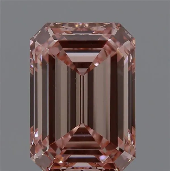 2.11ct Emerald Lab Grown Diamond (Colour Fancy Intense Pink, Clarity VVS2, Cut EX, IGI Certified)