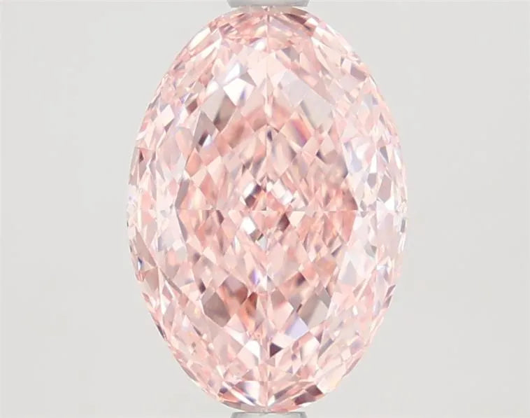 2.11ct Oval Lab Grown Diamond (Colour Fancy Intense Pink, Clarity VVS2, IGI Certified)