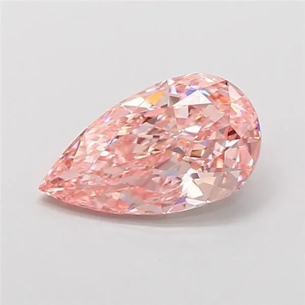 2.11ct Pear Lab Grown Diamond (Colour Fancy Intense Pink, Clarity VVS2, IGI Certified)