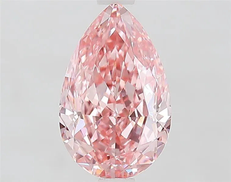2.11ct Pear Lab Grown Diamond (Colour Fancy Vivid Pink, Clarity VVS2, IGI Certified)