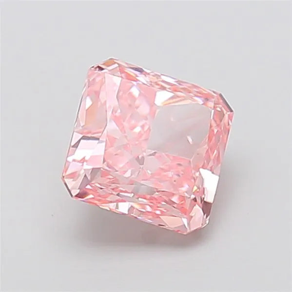 2.11ct Square radiant Lab Grown Diamond (Colour Fancy Intense Pink, Clarity VS1, IGI Certified)