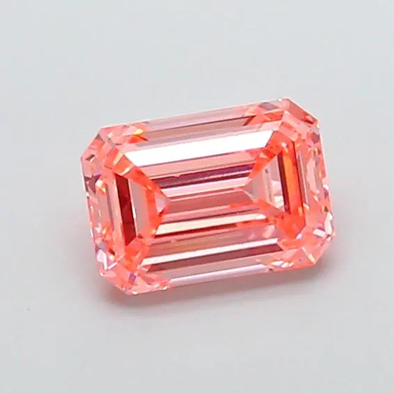 2.12ct Emerald Lab Grown Diamond (Colour Fancy Vivid Pink, Clarity VS2, IGI Certified)