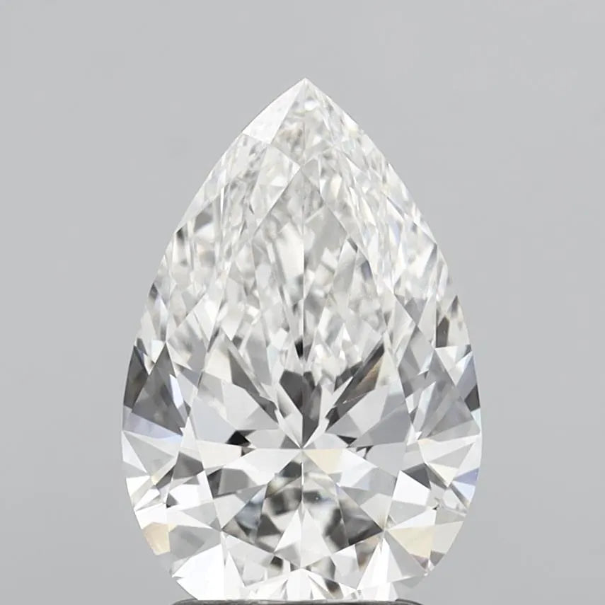 2.12ct Pear Lab Grown Diamond (Colour F, Clarity VVS2, IGI Certified)