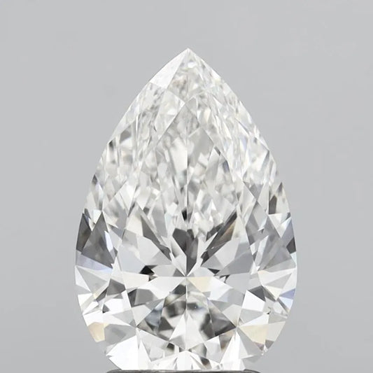 2.12ct Pear Lab Grown Diamond (Colour F, Clarity VVS2, IGI Certified)