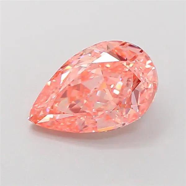 2.12ct Pear Lab Grown Diamond (Colour Fancy Intense Orangey Pink, Clarity VVS2, IGI Certified)