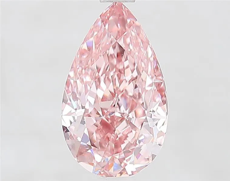 2.12ct Pear Lab Grown Diamond (Colour Fancy Vivid Pink, Clarity VVS2, IGI Certified)