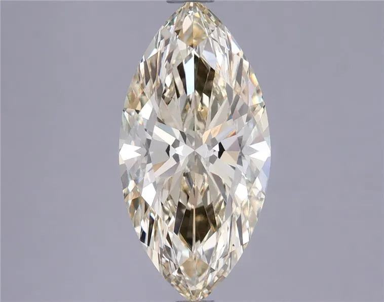 2.14ct Marquise Lab Grown Diamond (Colour Fancy Intense Yellow, Clarity VVS2, Cut GD, IGI Certified)