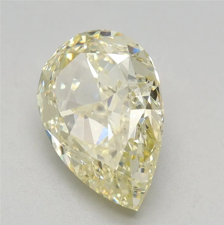 2.14ct Pear Lab Grown Diamond (Colour Fancy Light Yellow, Clarity VVS2, IGI Certified)