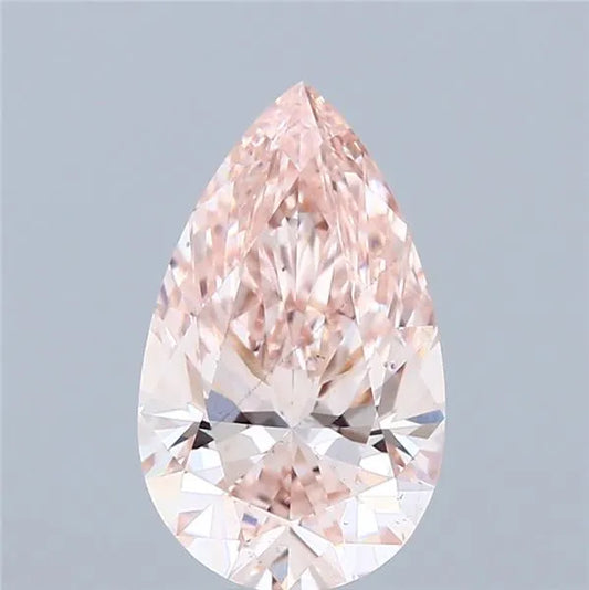 2.15ct Pear Lab Grown Diamond (Colour Fancy Intense Pink, Clarity VS2, IGI Certified)