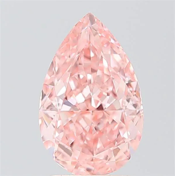 2.15ct Pear Lab Grown Diamond (Colour Fancy Vivid Pink, Clarity VVS2, IGI Certified)