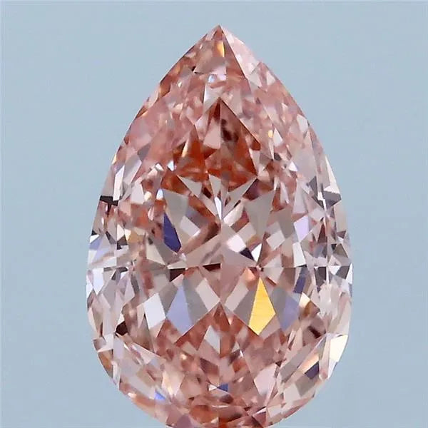 2.15ct Pear Lab Grown Diamond (Colour Fancy Vivid Pink, Clarity VVS2, IGI Certified)