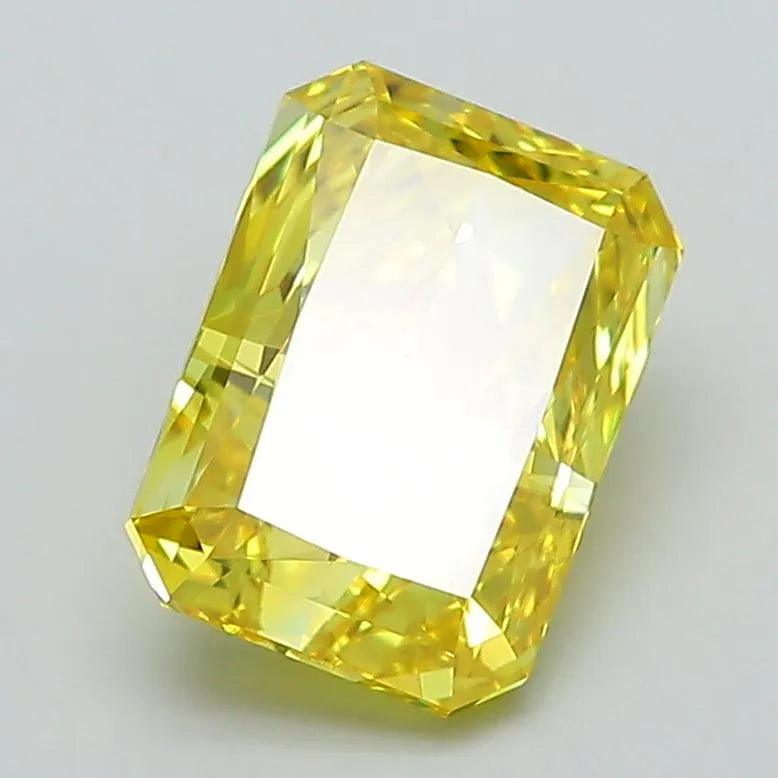 2.15ct Radiant Lab Grown Diamond (Colour Fancy Vivid Yellow, Clarity VVS1, IGI Certified)