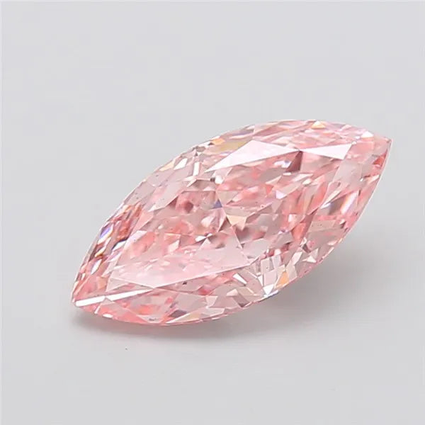 2.16ct Marquise Lab Grown Diamond (Colour Fancy Vivid Pink, Clarity VS2, IGI Certified)