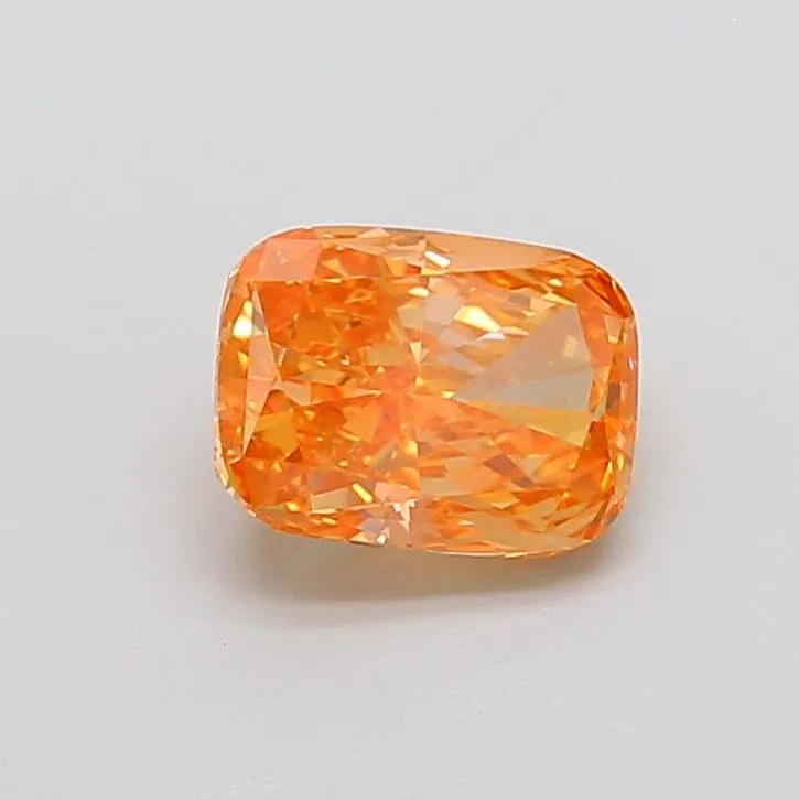 2.17ct Cushion modified Lab Grown Diamond (Colour Fancy Vivid Orange Pink, Clarity VVS2, IGI Certified)