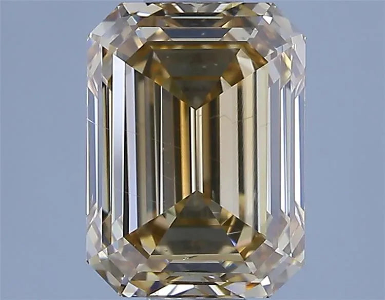 2.17ct Emerald Natural Diamond (Colour Fancy Yellowish Brown, Clarity SI1, GIA Certified)