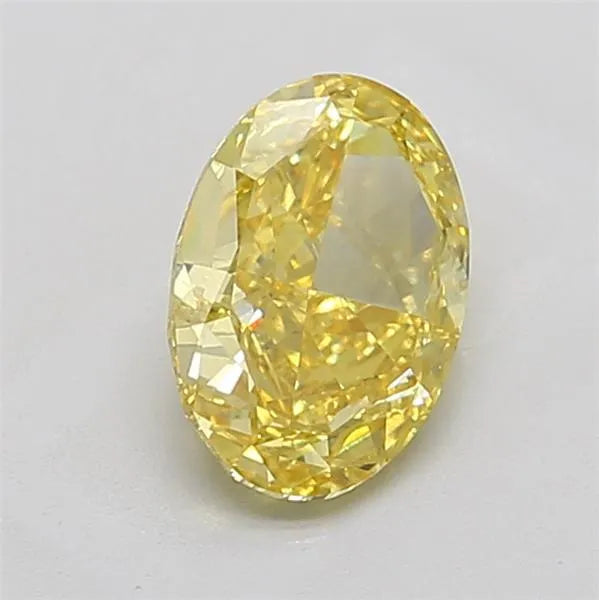 2.17ct Oval Lab Grown Diamond (Colour Fancy Intense Yellow, Clarity VVS2, IGI Certified)