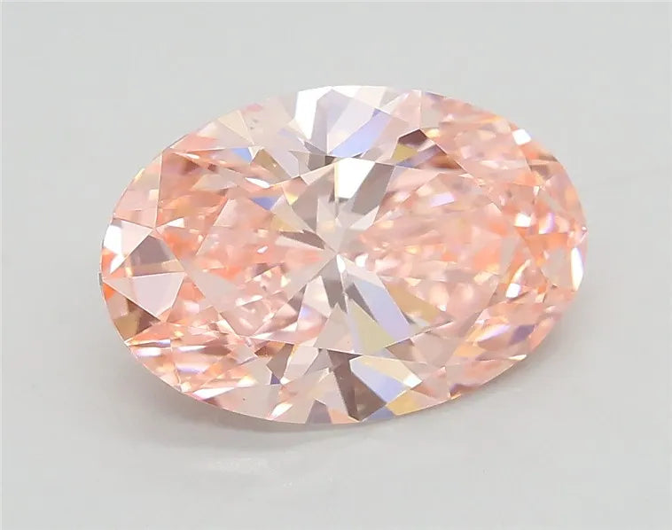 2.17ct Oval Lab Grown Diamond (Colour Fancy Vivid Pink, Clarity VS1, IGI Certified)